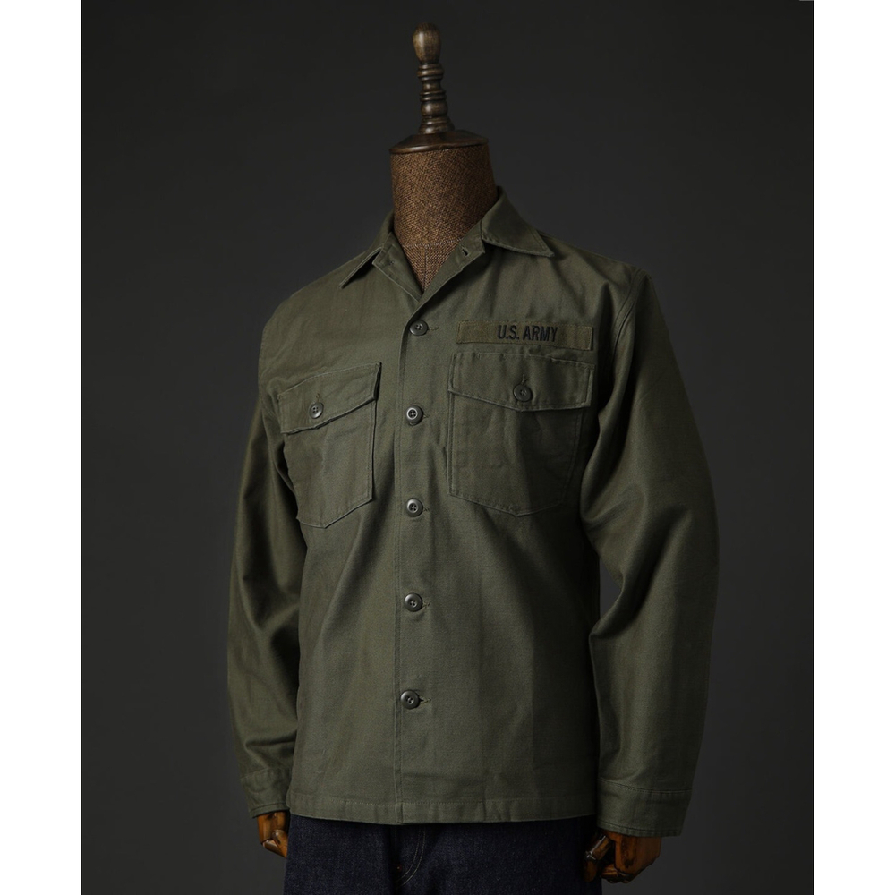 Vietnam War US Army OG-107 Fatigue Utility Shirt Plain Non Stock L 🇺🇸shipp